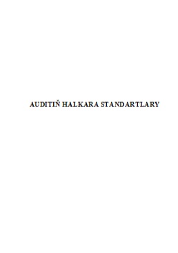 Auditiň halkara standartlary